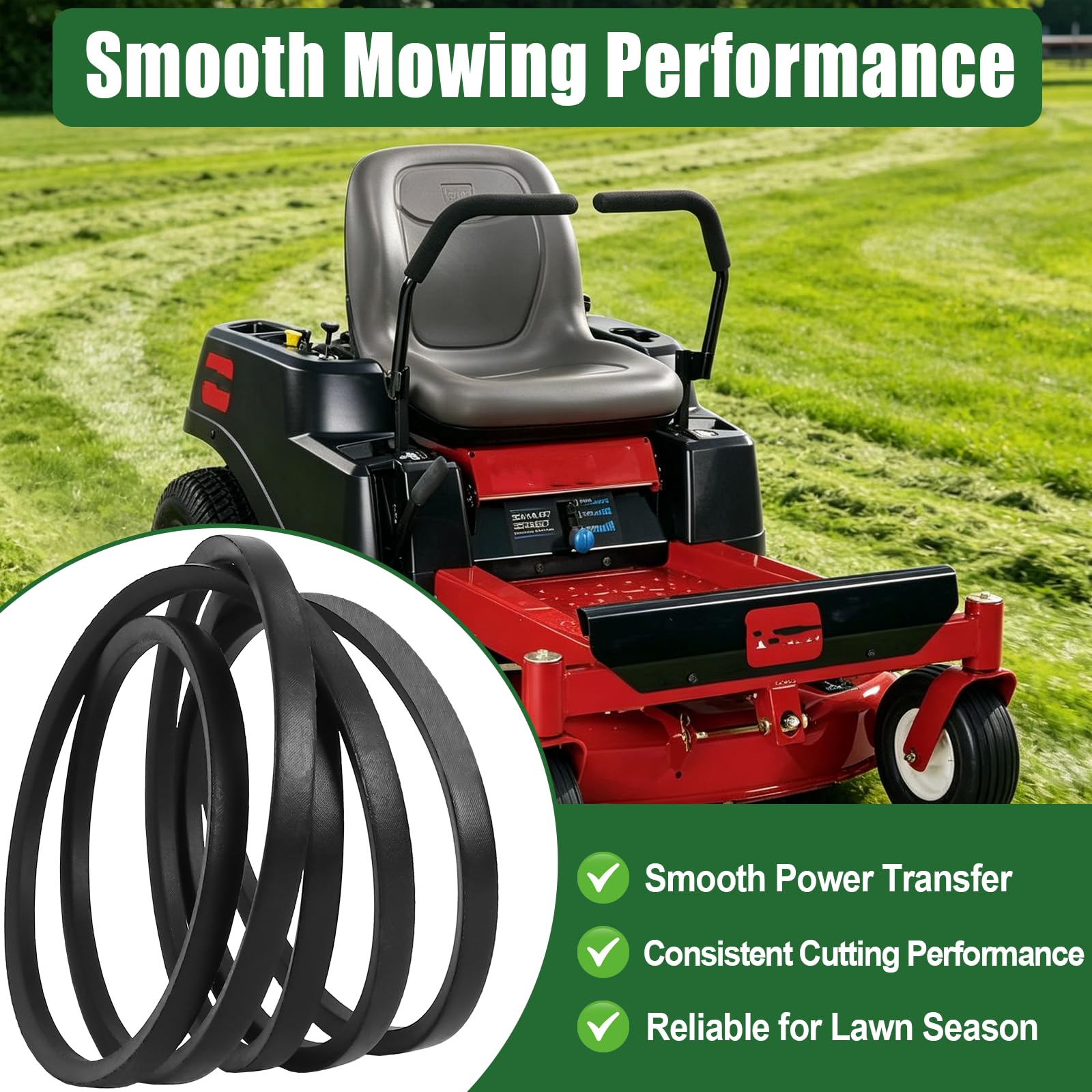 Amazon.com : Poweka 119-8819 Lawn Mower Deck Belt 1/2